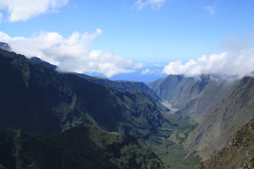 Naklejka premium Réunion montagne