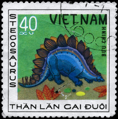 VIETNAM - CIRCA 1978 Stegosaurus