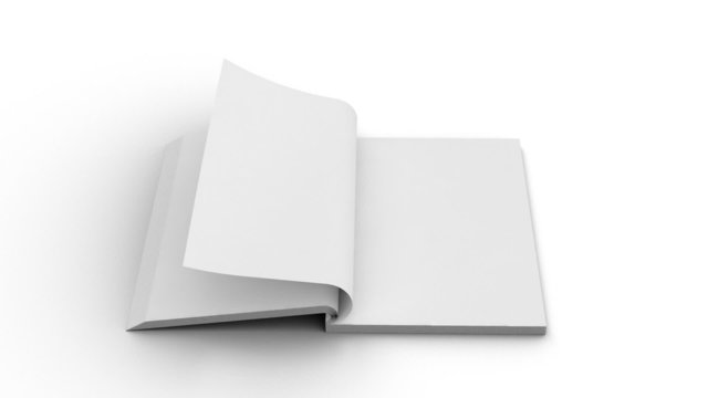 Blank pages fast flipping notepad