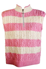 striped pattern knitted sweater