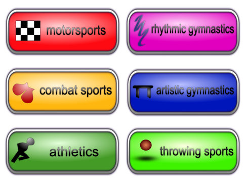 Web buttons sports