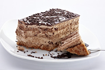 cream chocolate cake sweet food