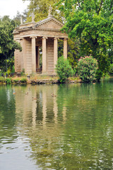 Roma - Tempio di Esculapio Villa Borghese