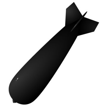 vector image of a bomb