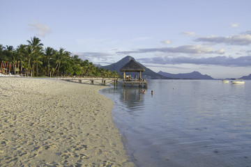 plage de l ile maurice (region de flic en flac)