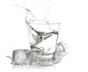 glass with splash