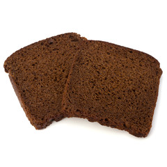 Brown bread slice