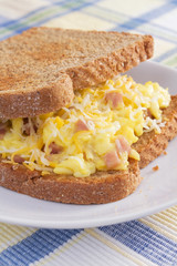 Ham Omelet Breakfast Sandwich