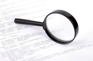 Xml code and magnifier