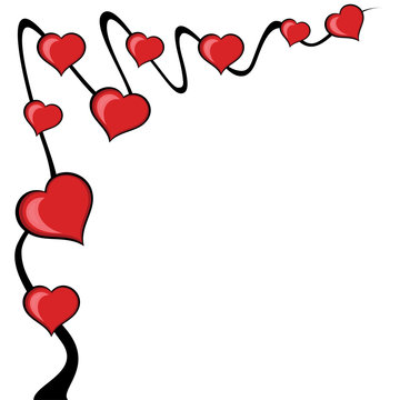 Abstract love tree background
