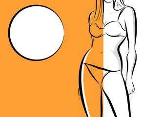 buste femme bronzage