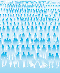 Fototapeta premium Foule de gens