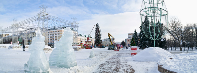 Soviet area in the city Saransk