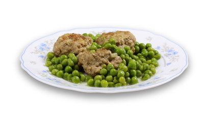 Polpette con piselli - Meatballs with peas