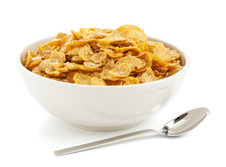Schüssel mit corn flakes