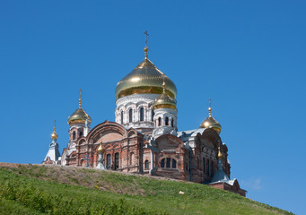 Fototapeta na wymiar friary on the White mountain, city Perm