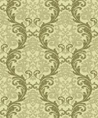 Seamless damask wallpaper