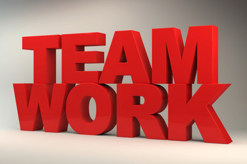 3D teamwork letters