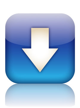 DOWNLOAD Web Button (internet upload downloads click here blue)