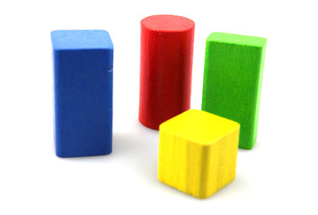 Wooden building blocks