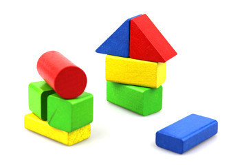 Wooden building blocks