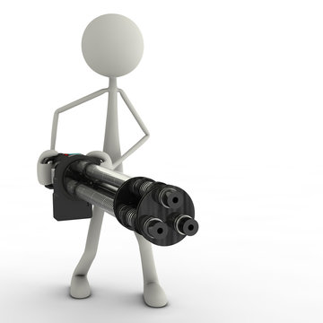 Minigun Action