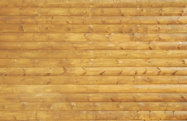 Logs of wooden house