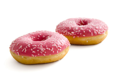 Obraz na płótnie Canvas Zwei pinke Donuts