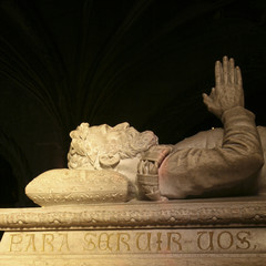 Lisbon - Tomb of Luis de Camoes detail, Belem - Portugal