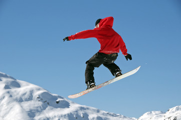 Fototapeta na wymiar Snowboarder # 2