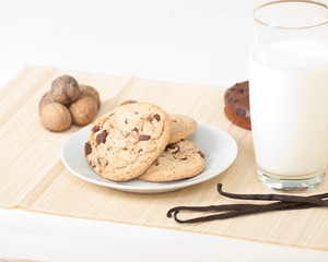 Schokoladen Cookies mit Nüssen