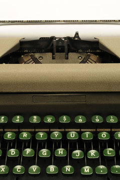 Closeup Of Old Typewrite Circa 1950s