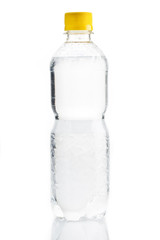 Water bottle against white background