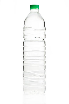 Water bottle against white background