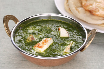 palak paneer , spinach and cheese curry , indian food