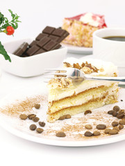 Nuts and caramel cake