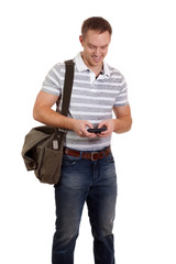 Young Man With Mobile Phone