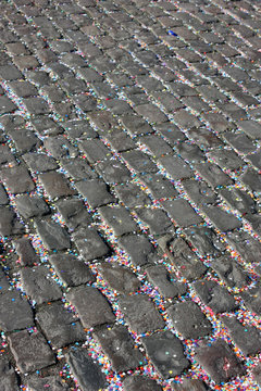 Route pav&eacute;e jour de carnaval