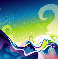 color motion abstract design vector © chispas