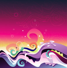 color motion abstract design vector © chispas