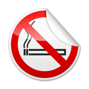 Pegatina se&ntilde;al NO FUMAR con reborde