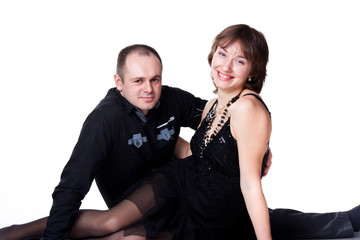 Fototapeta premium Portrait of a beautiful young happy smiling couple