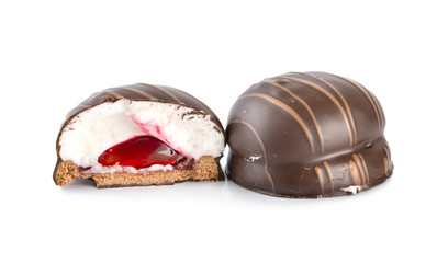 Chocolate bar with cream