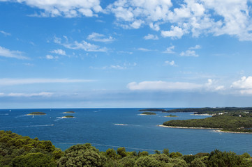 Fototapeta na wymiar Croatia - Vrsar - Mediterranean seacoast and islands