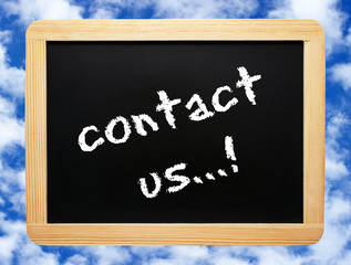contact us...! - Business Concept
