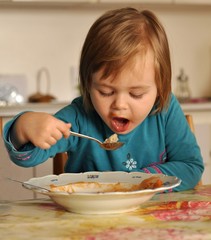 eating baby girl