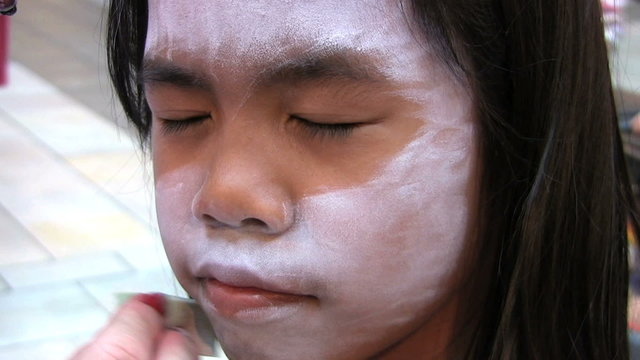 Applying Face Paint