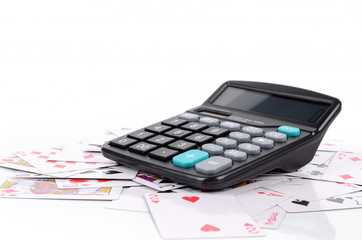 Poker and calculator