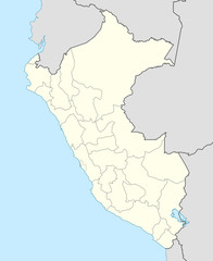 Obraz premium Peru Map