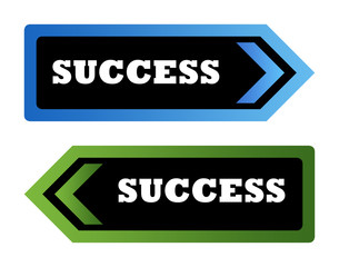 Success arrow signs